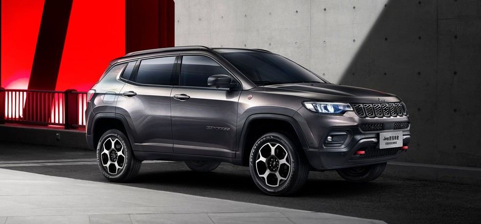 Jeep Compass 2022 já teve estilo revelado no exterior — Foto: Divulgação
