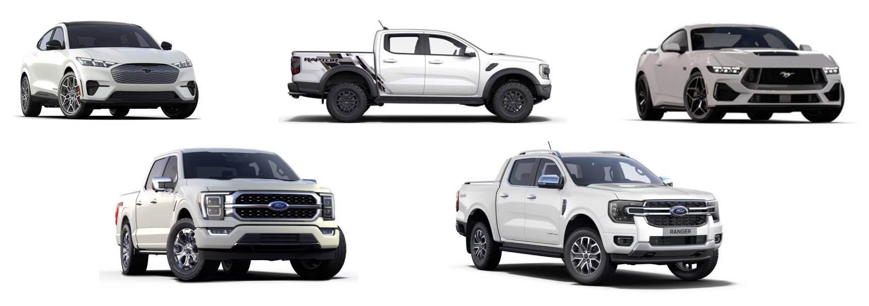 RECALL: Mustang Mach-E modelo 2023, F-150 modelo 2023, Ranger Raptor modelo 2024, Ranger modelos 2024 e 2025 e Mustang GT modelo 2024