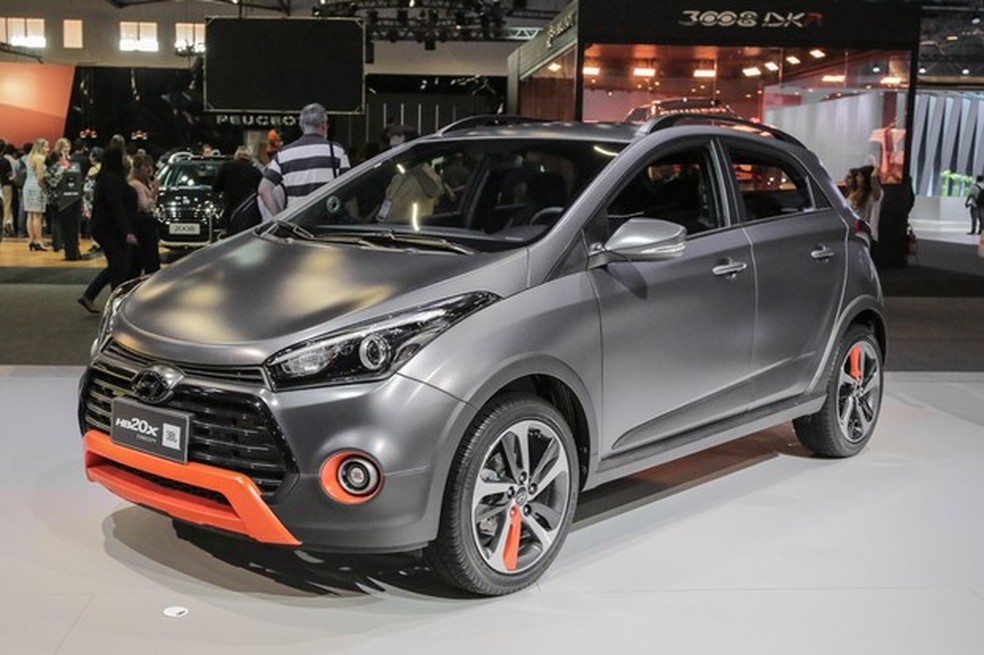 Hyundai HB20X JBL Concept no Salão do Automóvel 2016 (Foto: Marcos Camargo/Auto News Brasil) — Foto: Auto Esporte