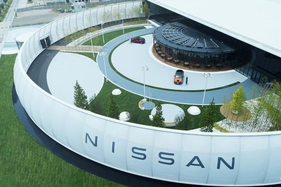 Pavilhão da Nissan permite pagar o estacionamento com energia elétrica (Foto: Divulgação) — Foto: Auto Esporte