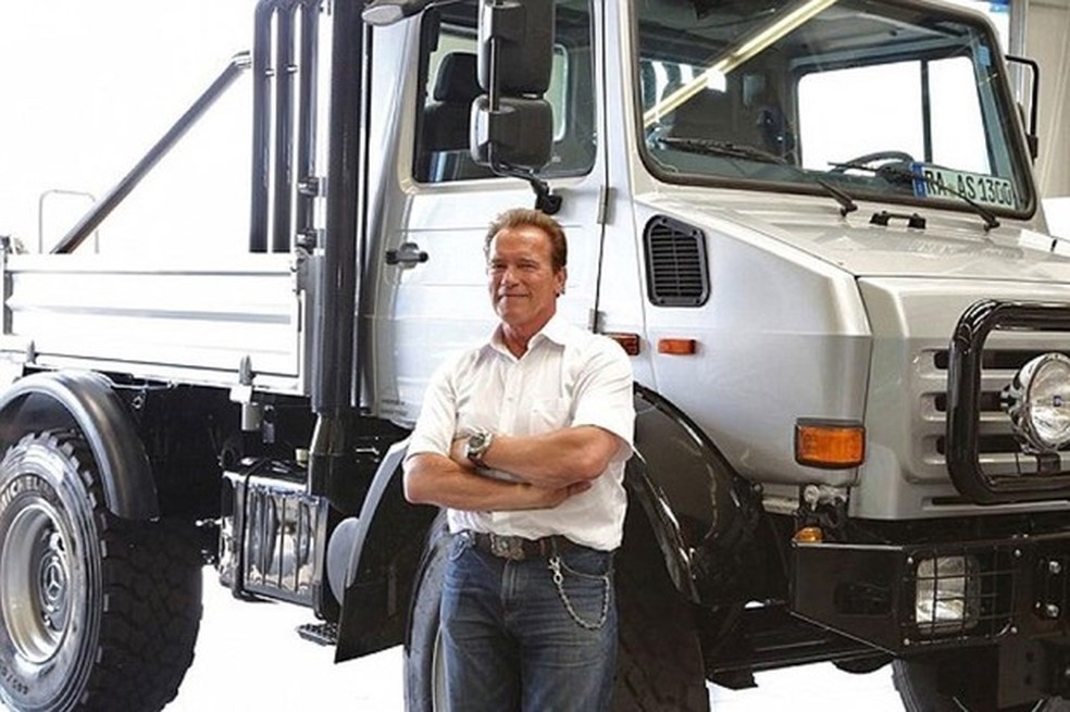 O Unimog 1977 de Schwarzenegger foi oferecido por valores astronômicos (Foto: Divulgação) — Foto: Auto Esporte