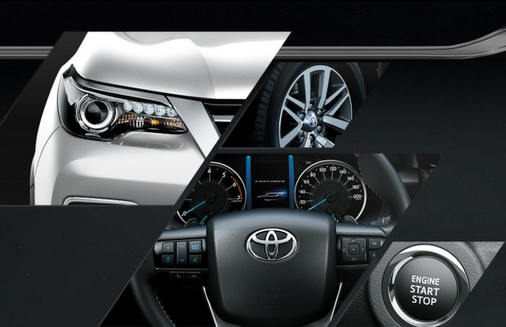 Detalhes da nova SW4 no site da Toyota (Foto: Divulgação) — Foto: Auto Esporte