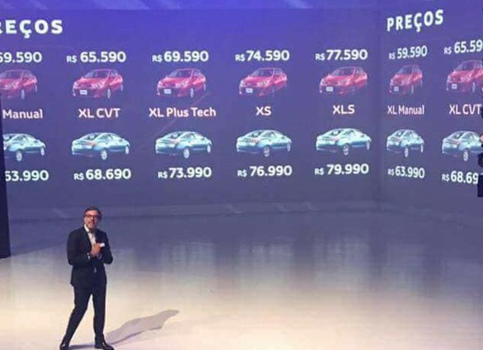 Preços do novo Toyta Yaris vazam antes do lançamento oficial em evento para concessionários (Foto: Reprodução) — Foto: Auto Esporte