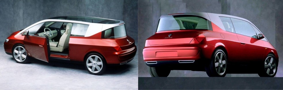 Renault Avantime tinha teto panorâmico que abria até a traseira — Foto: Divulgação