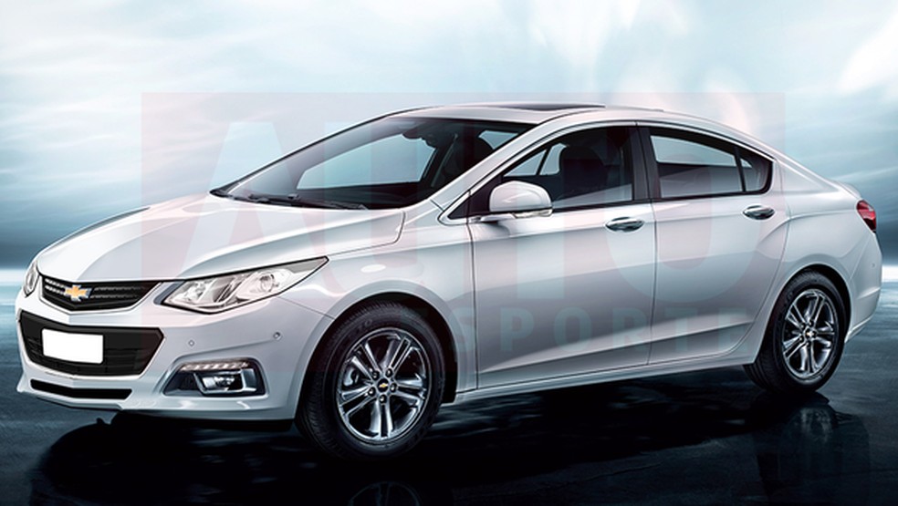 Projeção revela visual do novo Chevrolet Cruze (Foto: Renato Aspromonte/Auto News Brasil) — Foto: Auto Esporte