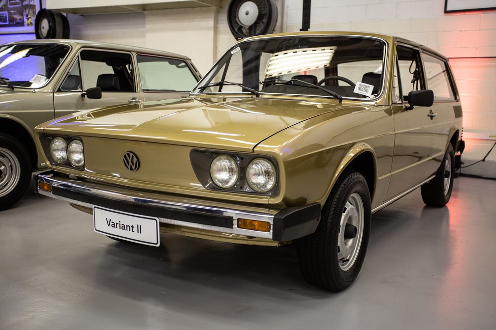 Variant II, de 1980, foi o primeiro modelo do acervo de clássicos da Volkswagen — Foto: Fábio Tito/G1