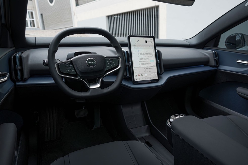 Volvo EX30 Ultra Twin Motor 2026 tem materiais recicláveis no interior  — Foto: Divulgação