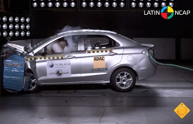 Ford Ka e Ka+ recebem quatro estrelas na proteção para adultos e três estrelas na proteção infantil