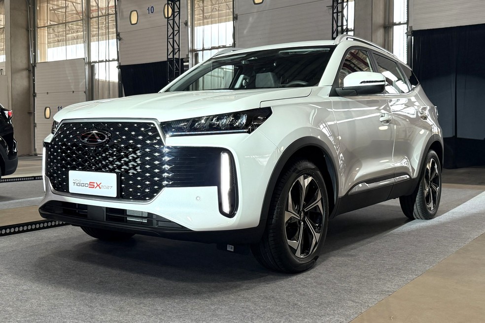 Caoa Chery Tiggo 5X 2027 ficou com cara de Tiggo 7  — Foto: André Schaun/Auto News Brasil