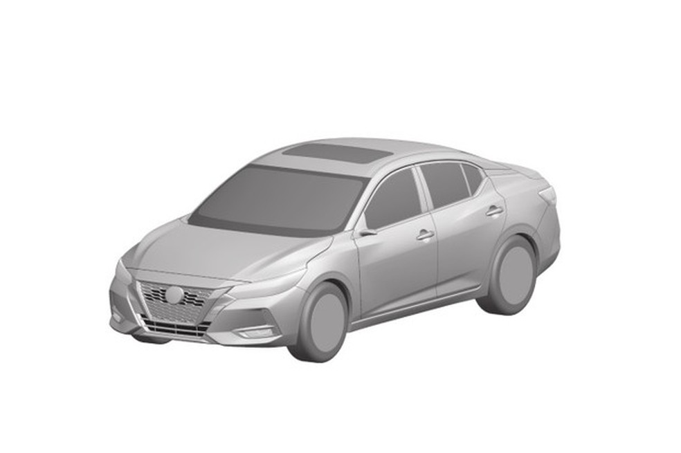 Nissan Sentra parece uma versão maior do novo Versa (Foto: Reprodução/INPI) — Foto: Auto Esporte