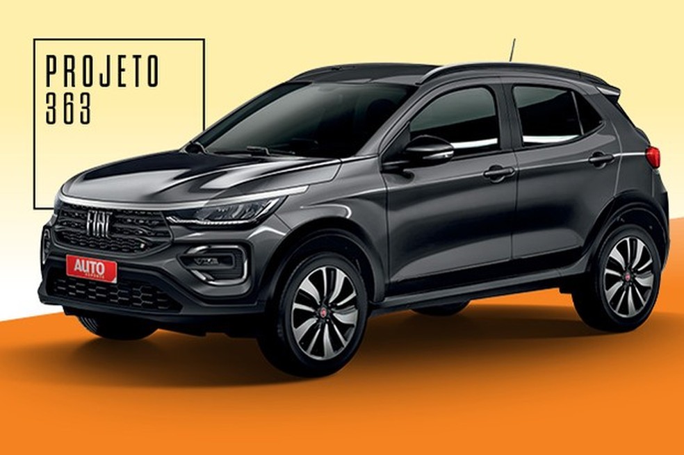 O novo SUV da Fiat vai brigar com as versões menos equipadas  de T-Cross, HR-V, Kicks e Creta (Foto: Projeção: João Kleber Amaral) — Foto: Auto Esporte