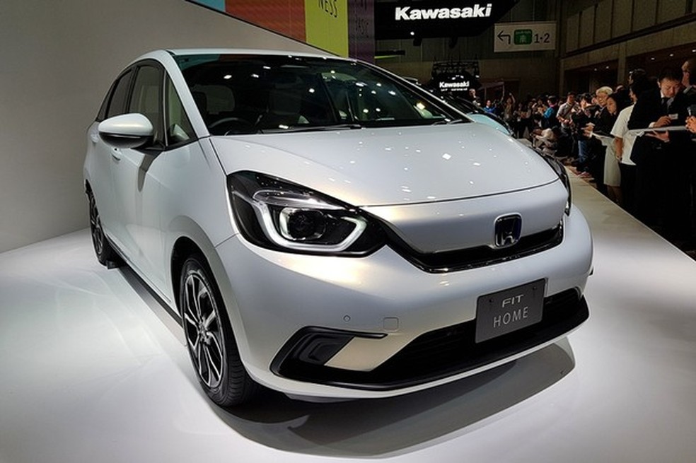 Novo Fit na abertura do Salão de Tóquio (Foto: Ulisses Cavalcante/Auto News Brasil) — Foto: Auto Esporte