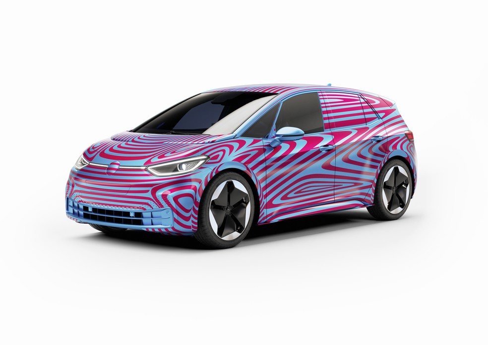 Volkswagen ID.3 foi apresentado nesta quarta-feira (8) — Foto: Volkswagen/Divulgação