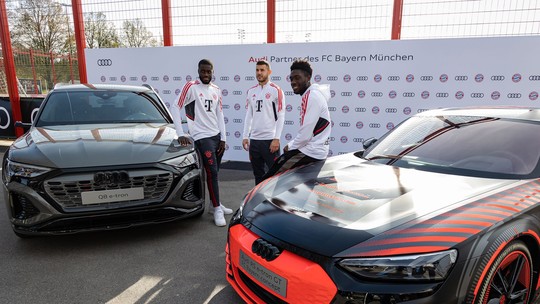 Audi entrega SUVs e esportivo elétricos aos jogadores do Bayern de Munique 