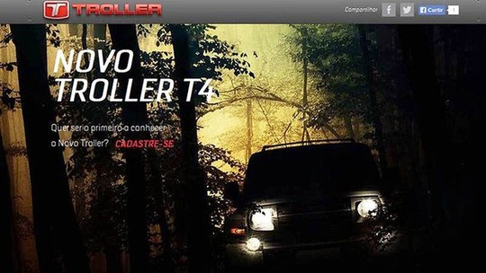 Novo Troller T4 começa a ser divulgado em site oficial