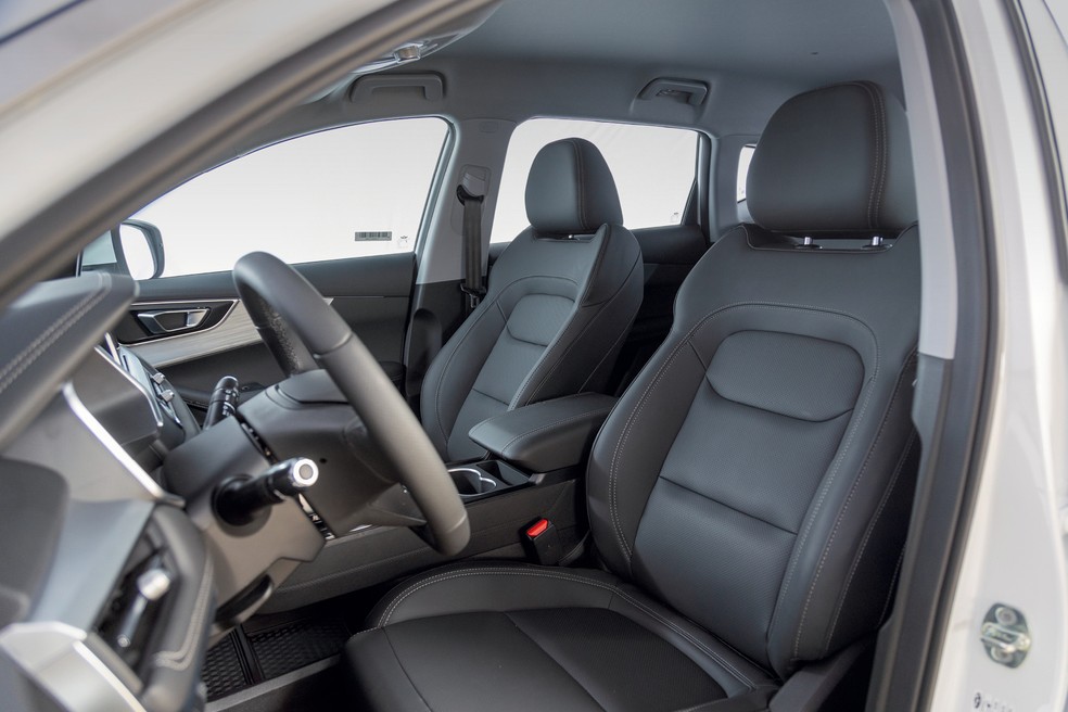 Acabamento do Caoa Chery Tiggo 7 Sport é de ótima qualidade — Foto: Renato Durães/Auto News Brasil