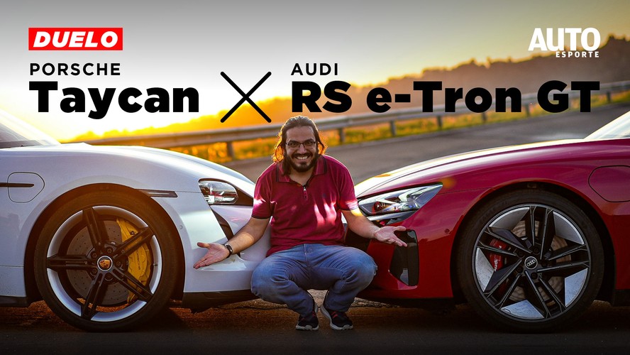 Porsche taycan turbo s vs discount audi rs e tron gt