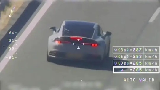 Motorista é preso por dirigir Porsche 911 a 285 km/h na Espanha