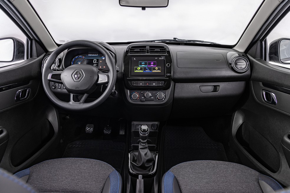 Renault Kwid manteve os quatro airbags de séreie — Foto: Divulgação