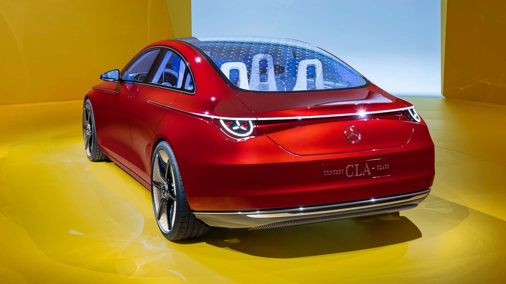 Mercedes-Benz CLA Concept mantém elementos do modelo atual — Foto: Divulgação