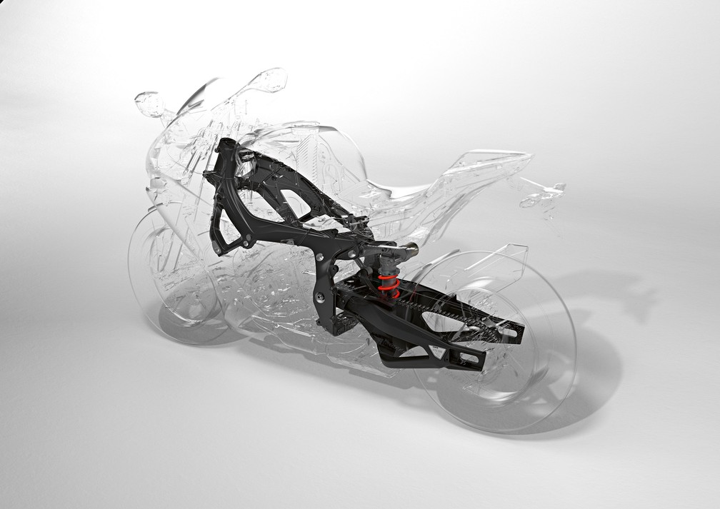 Novo chassi da BMW S 1000 RR 2020 — Foto: Divulgação