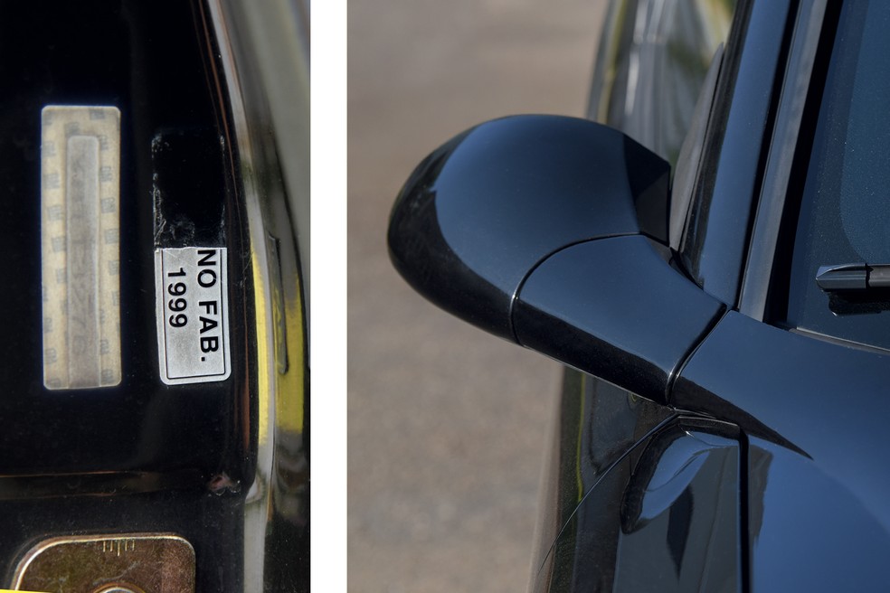 Design do retrovisor era um dos destaques na segunda geração do sedã médio no Brasil  — Foto: Murilo Góes/Auto News Brasil