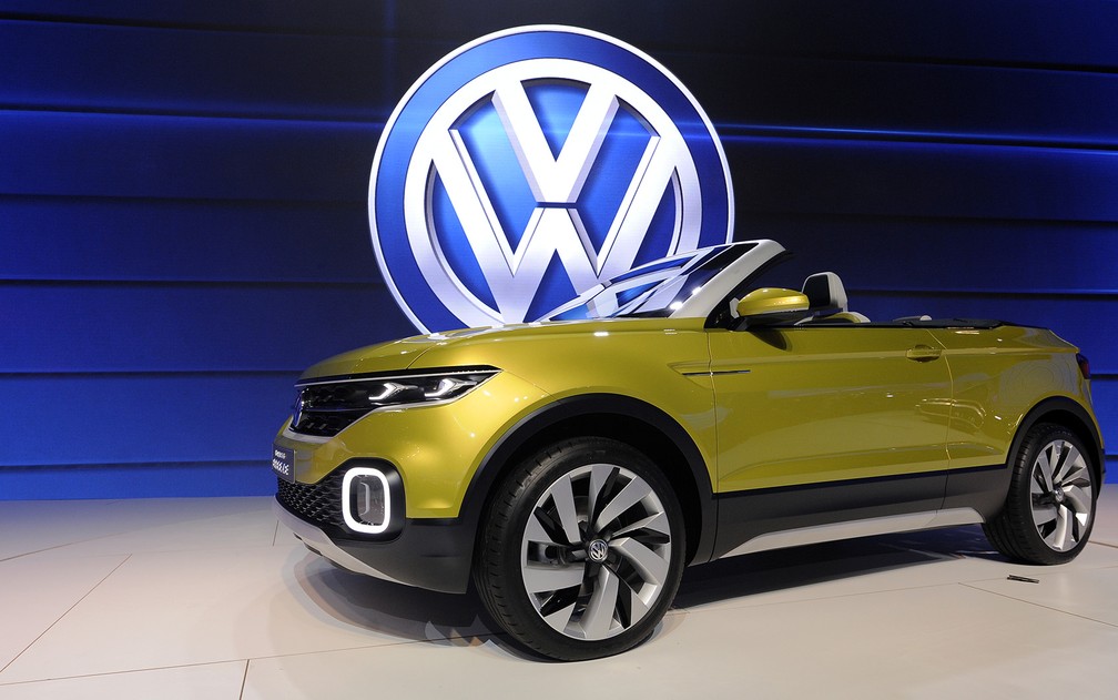 Conceito T-Cross Breeze, apresentado no estande da Volkswagen no Salão do Automóvel de São Paulo 2016 — Foto: Alan Morici/G1