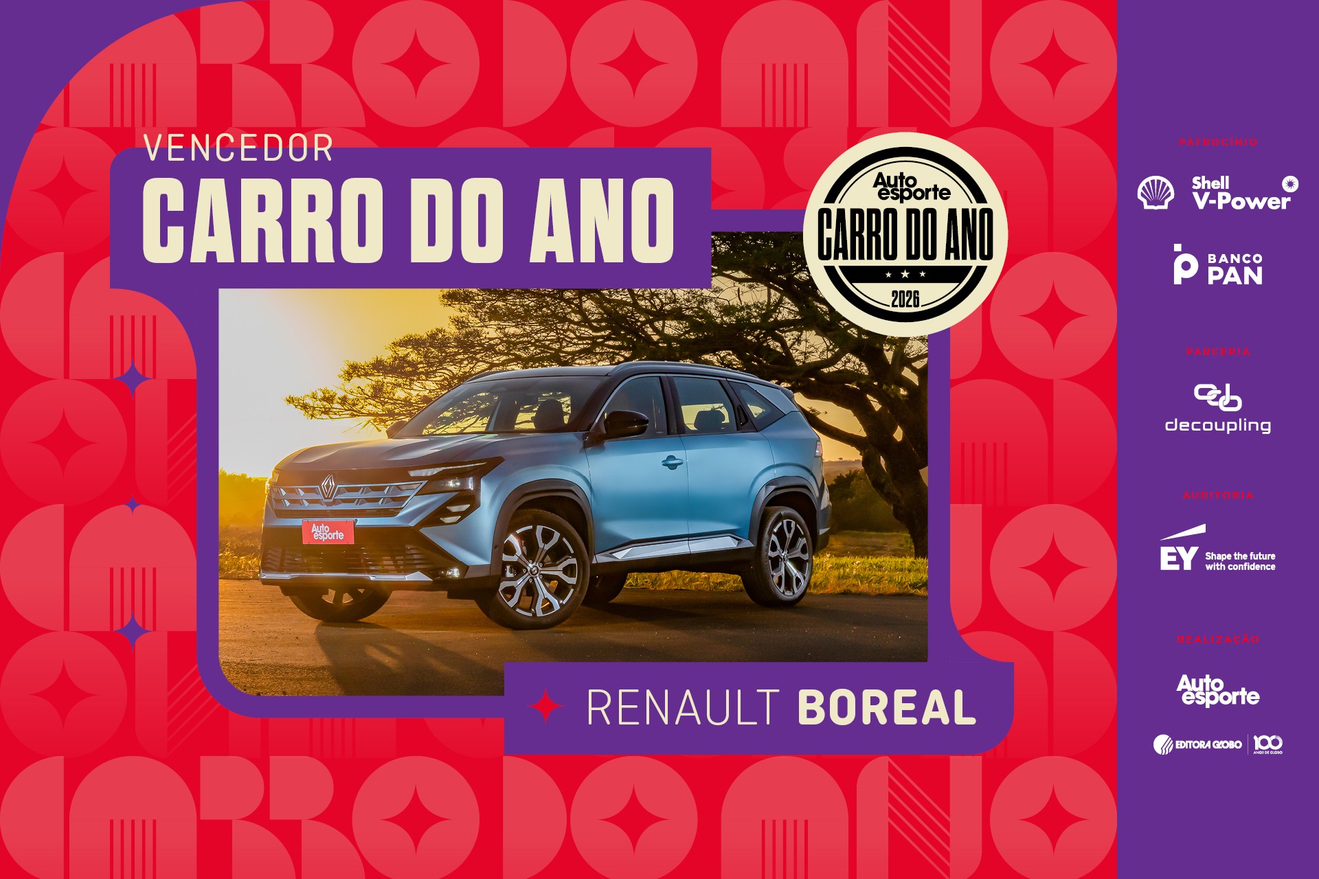 Renault Boreal é o Carro do Ano 2026; veja o vencedor de cada categoria