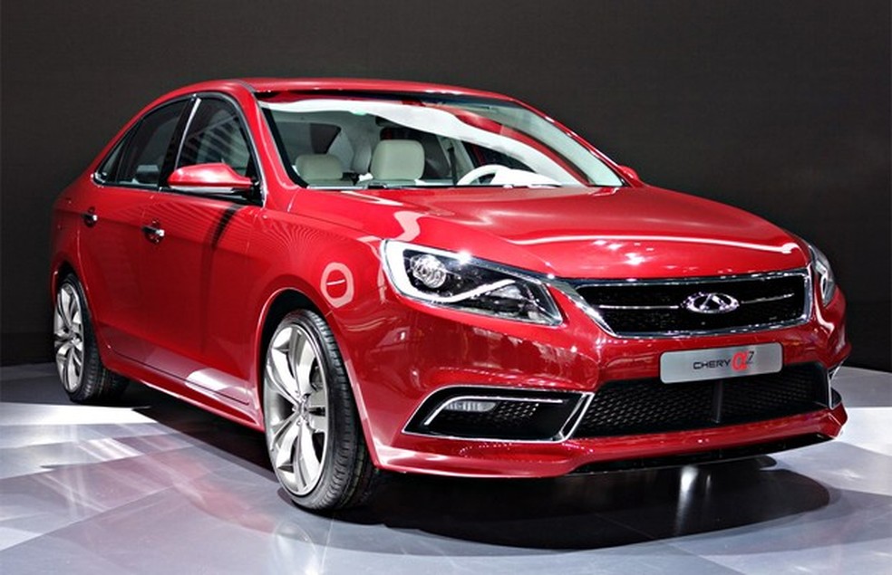 Chery Alfa 7 no Salão de Xangai (Foto: Newspress) — Foto: Auto Esporte