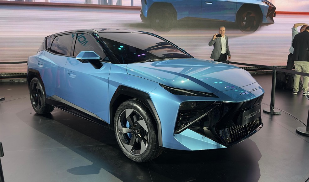 Omoda 3 será o carro mais importante da marca no Brasil, mas só chegará às lojas em 2027 — Foto: Auto News Brasil