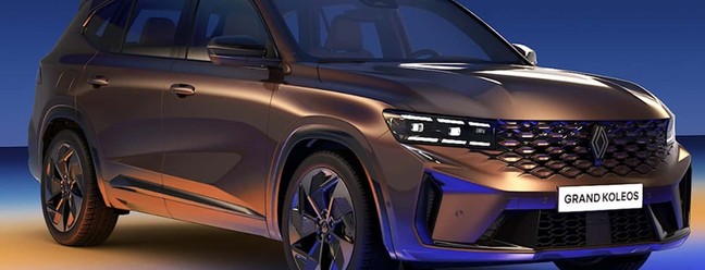 Renault Grand Koleos dianteira direita — Foto: Divulgação
