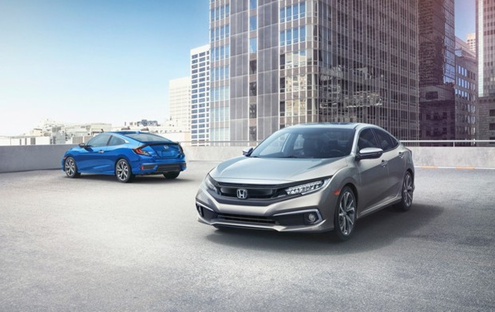Honda Civic 2020 tem pequenas mudanças na dianteira (Foto: divulgação) — Foto: Auto Esporte