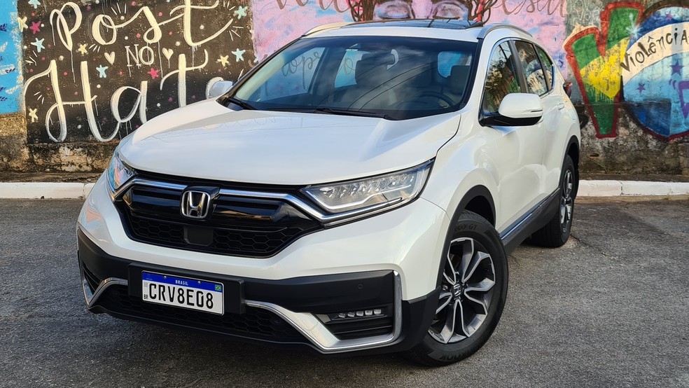 Honda CR-V foi o segundo SUV mais vendido no mundo em 2021, atrás apenas do Toyota RAV4 — Foto: Rodrigo Ribeiro/Auto News Brasil