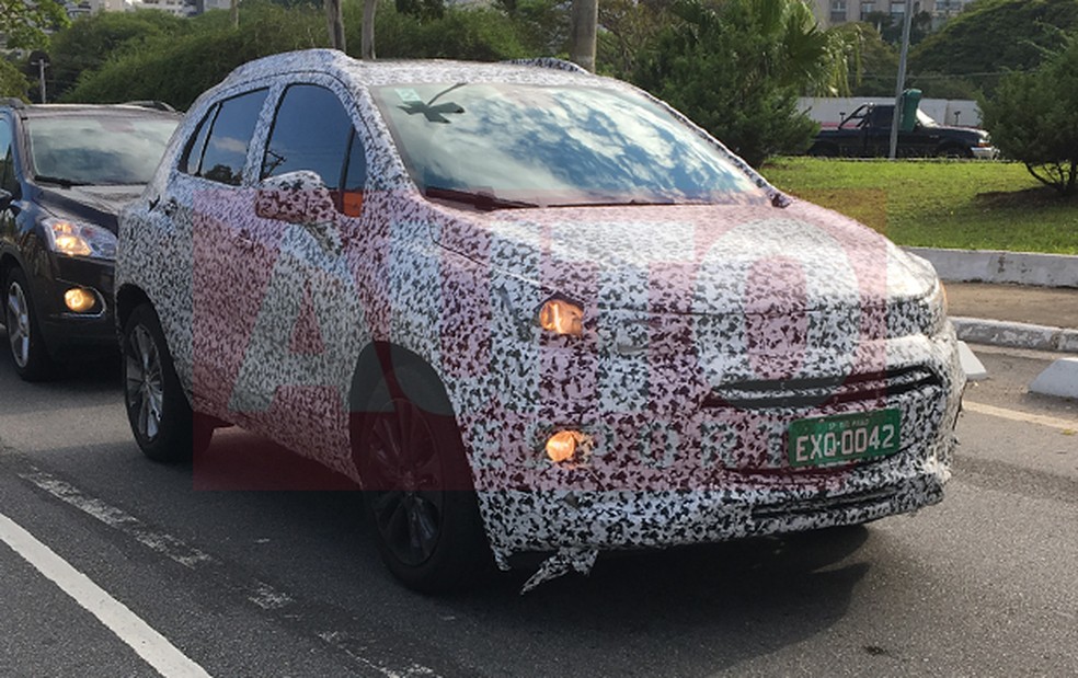 Flagramos o novo Chevrolet Tracker em São Paulo (Foto: Guilherme Blanco Muniz / Auto News Brasil) — Foto: Auto Esporte