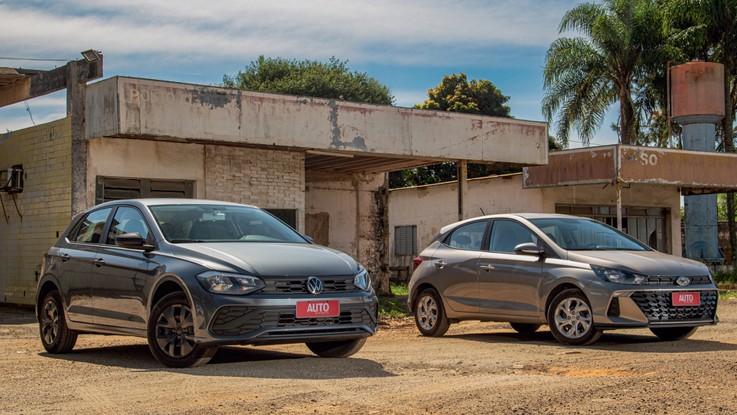 Volkswagen Polo Track e Hyundai HB20 Comfort