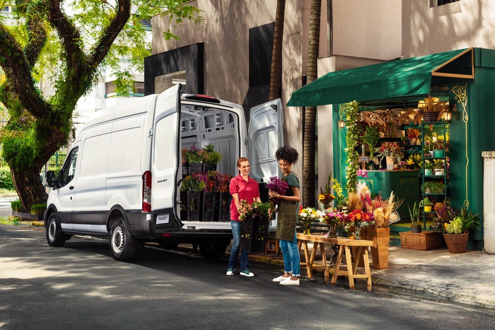 Ford Transit também tem versão elétrica no Brasil — Foto: Divulgação