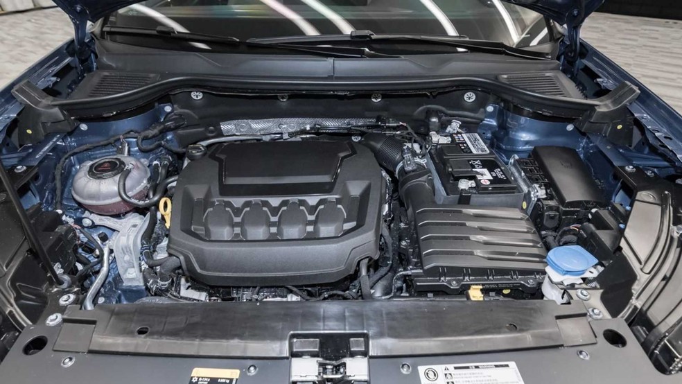 Motor 1.5 turbo é o mesmo do Taos vendido nos Estados Unidos — Foto: Reprodução/AutoHome