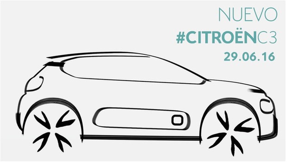 Citroën antecipa primeiros detalhes da nova geração do C3 (Foto: Divulgação) — Foto: Auto Esporte