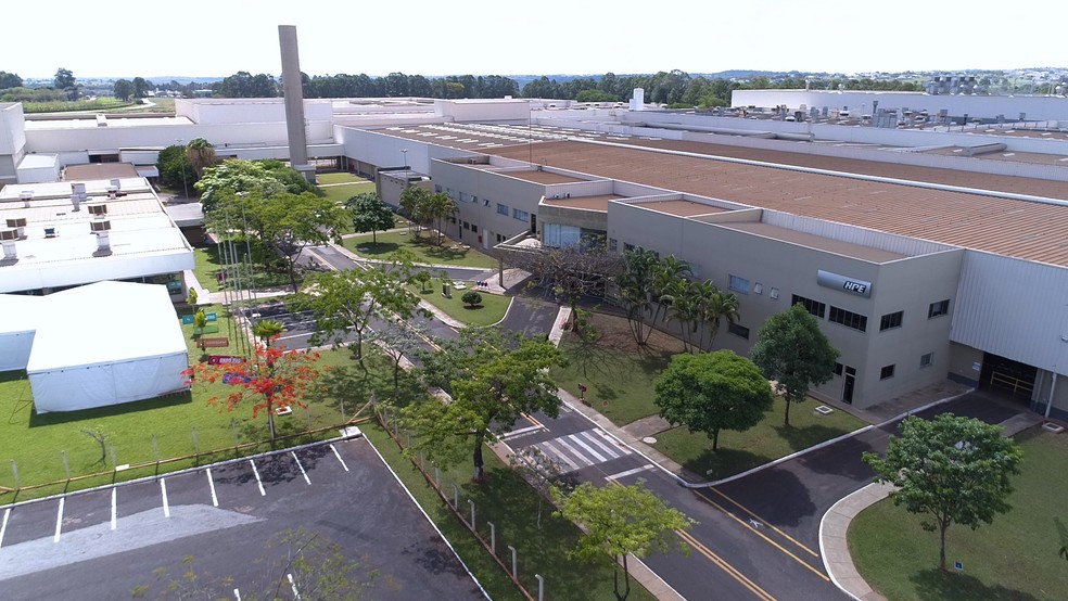 Fábrica da HPE em Catalão (GO) vai produzir veículos para a chinesa GAC — Foto: Divulgação
