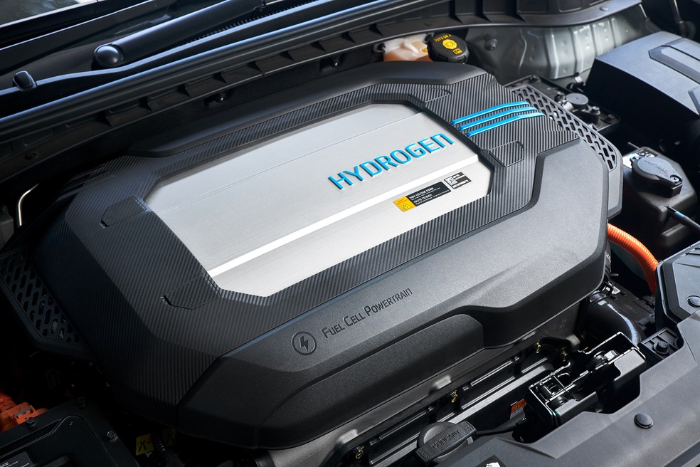 Hyundai Nexo FCEV célula de combustível a hidrogênio motor — Foto: autoesporte