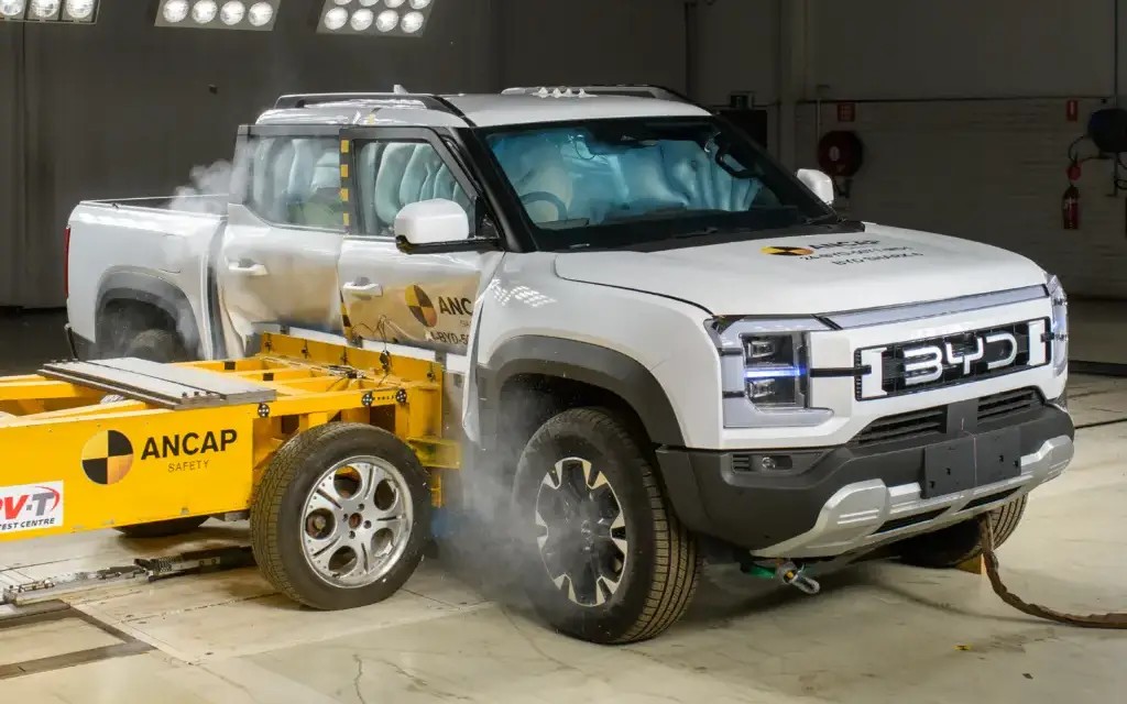 BYD Shark tira nota máxima em teste de segurança, mas com ressalvas