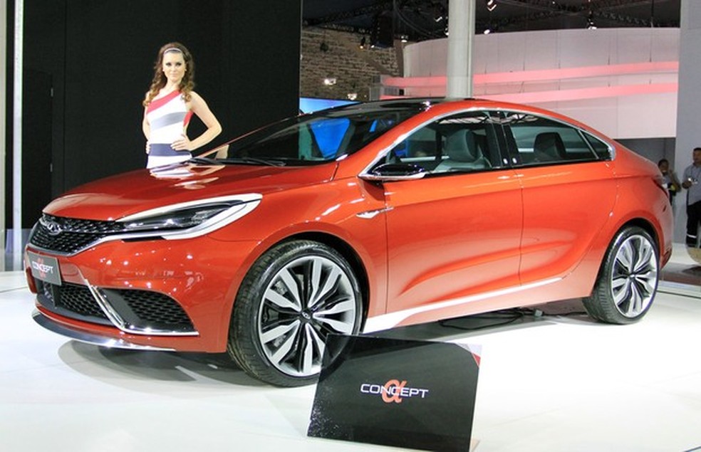 Chery Alfa no Salão do Automóvel (Foto: Auto News Brasil) — Foto: Auto Esporte