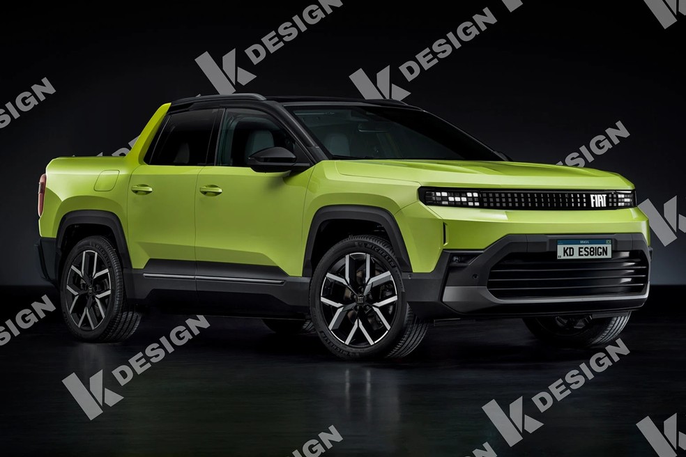 Fiat Toro terá nova geração com base na plataforma do Jeep Compass  — Foto: Reprodução/KDesign AG