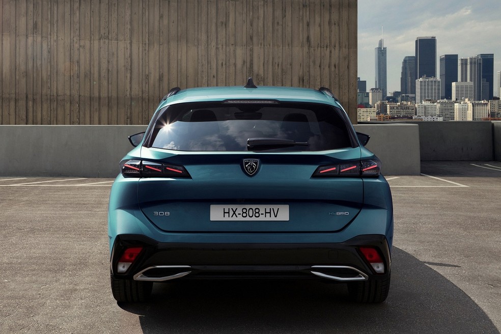 Perua traz o novo logotipo da Peugeot na carroceria e impressiona pela visual — Foto: Divulgação