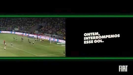 Fiat mostra gol do Botafogo em intervalo do JN para se redimir de "gafe" Fiat mostra gol do Botafogo em intervalo do JN para se redimir de "gafe"