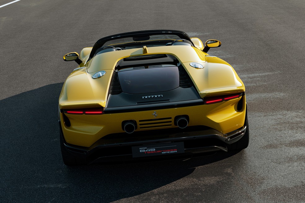 Ferrari 849 Testarossa tem teto retrátil que abre e fecha em 14 segundos — Foto: Divulgação