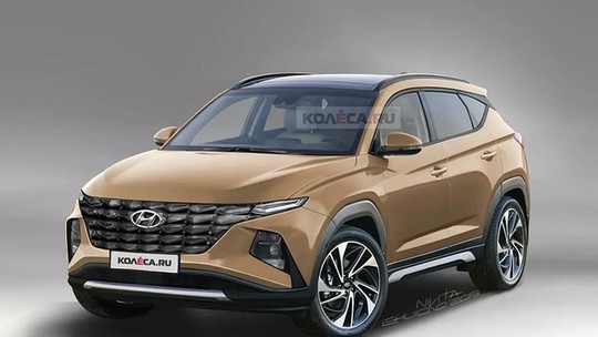 Projeções mostram o novo Hyundai Tucson com estilo para lá de ousado