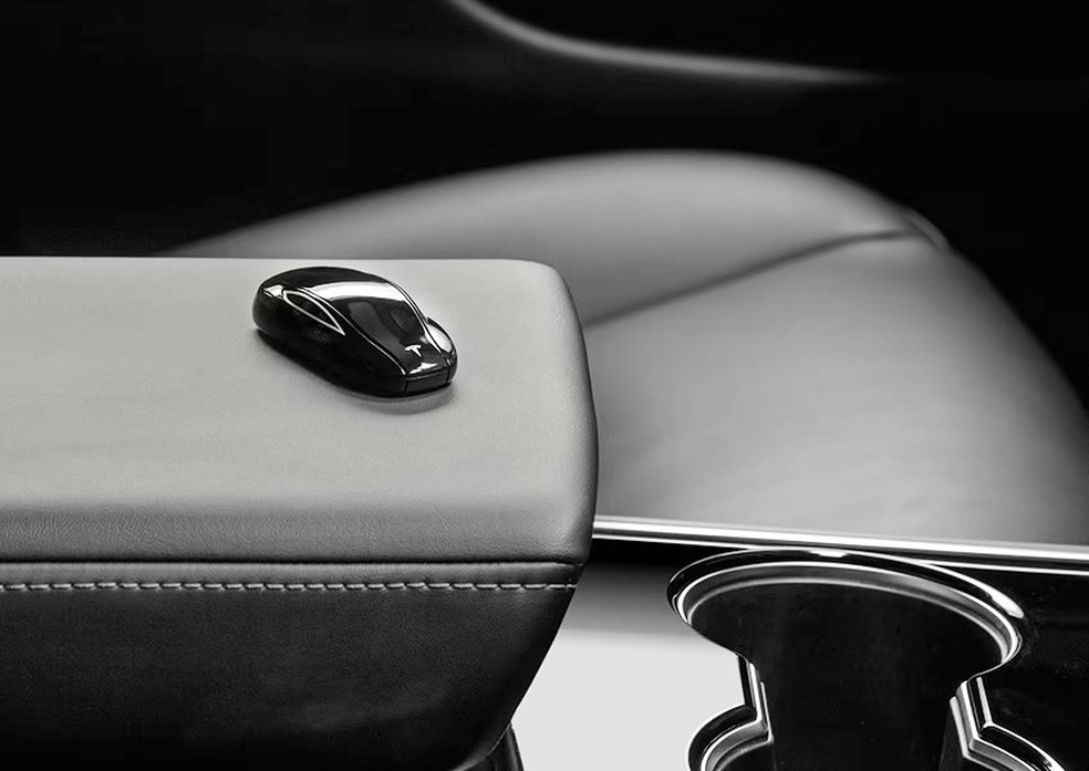 Além do celular, a fabricante oferece uma chave que opcional com a mesma tecnologia Bluetooth para abertura das portas — Foto: Divulgação