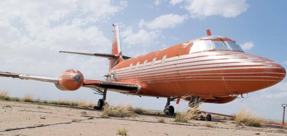 King's Jetstar Jet que pertenceu a Elvis Presley tem lance mínimo de R$ 528 mil — Foto: GWS Auctions