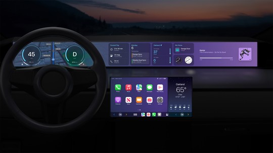 Apple CarPlay terá integração com painel de instrumentos e iPhone controlará o carro à distância